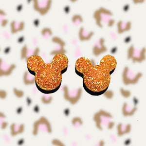 Mouse Earrings-GdGdgltr