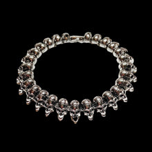 Load image into Gallery viewer, Silver Skull Link Bracelet
