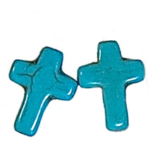 Load image into Gallery viewer, Howlite Cross Earrings
