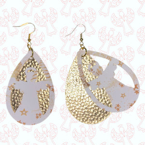 FL Angel Teardrop Earrings