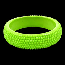 Load image into Gallery viewer, Lime Green Bling Bangle Bracelet
