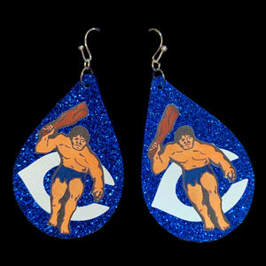 FL Teardrop Earrings-Caveman Blu