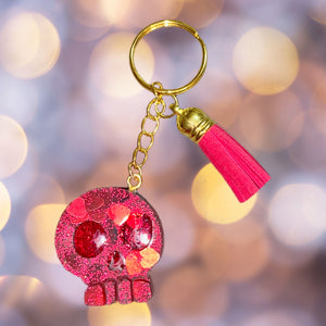 Skull Keychain-Rd