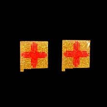 Load image into Gallery viewer, ZiaHeart NM State Earrings-YellowRed
