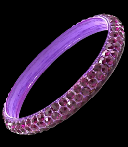 Purple Crystal Bling Bracelet