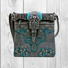 Load image into Gallery viewer, Western Buckle Messenger Bag
