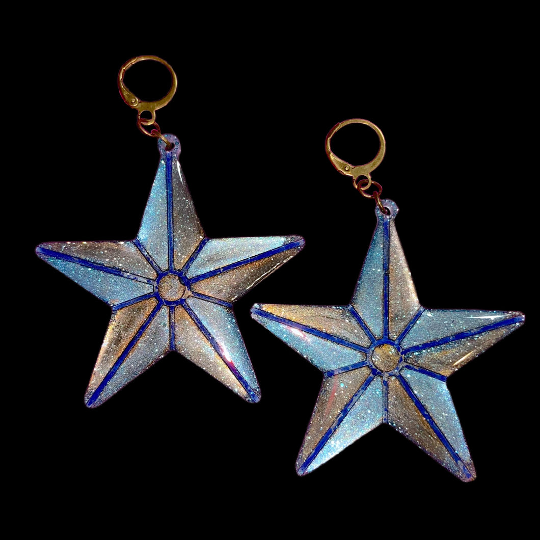 Star Earrings-BluBrn