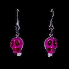 Load image into Gallery viewer, Mini Skull Dangle Earrings
